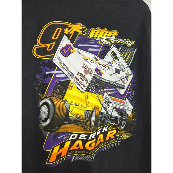 Derek Haggar DHR Racing Graohic T-Shirt Size Large - Picture 3 of 4
